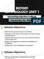CAPE Biology Unit 1 - 16-Reproduction in Plants CAPE (Wilson) - Annotated - 2024