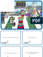 Airport Scene and Question Cards