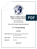 C++ Programming: Ministry of Higher Education