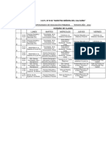 Horarios 3º Primaria 2024