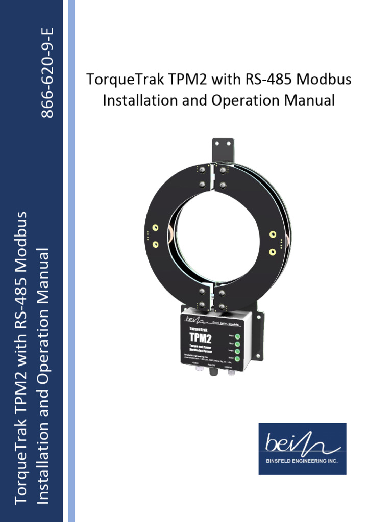 TorqueTrak TPM2 Modbus Manual | PDF | Power Supply | Torque