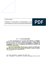 O Mecanicismo de Bloomfield (Mattoso Câmara JR.)