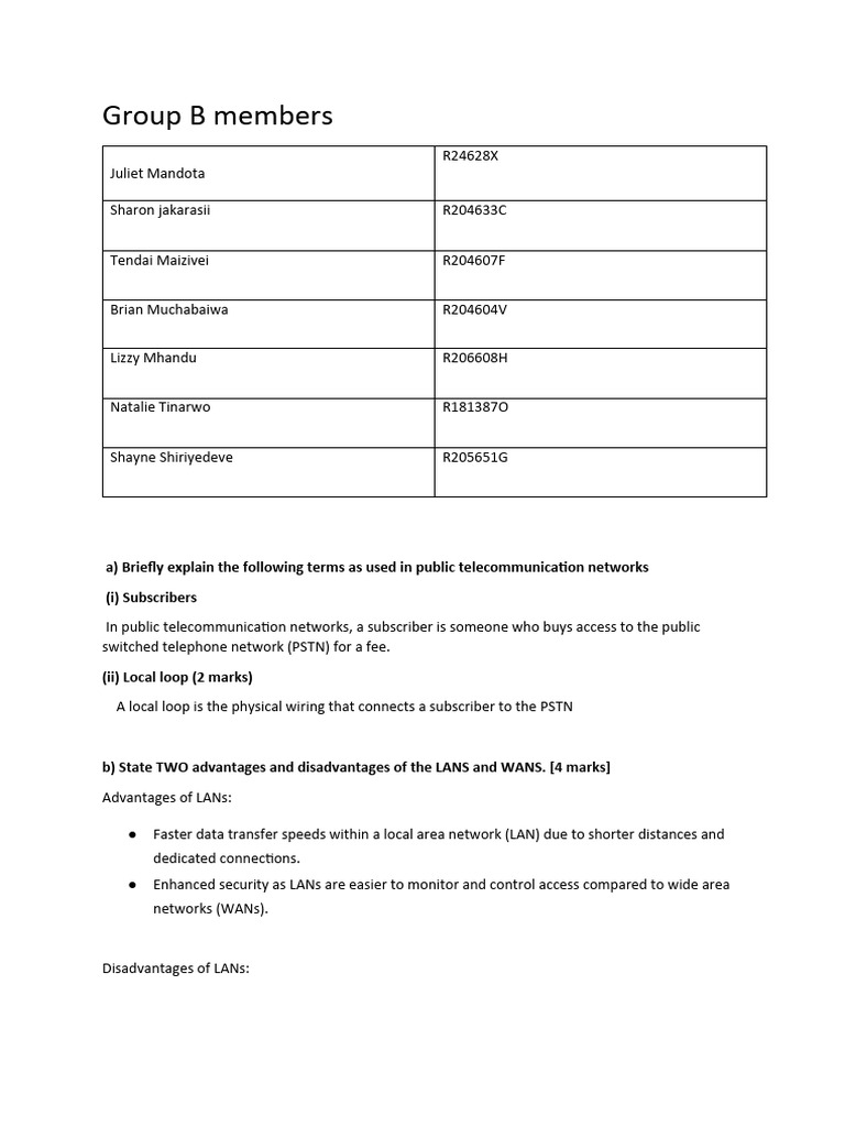 Teletraffic Group Assignment | PDF | Computer Network | Network Topology