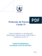 PROTOCOLO DE ACCIONES FRENTE AL COVID Abril 2021