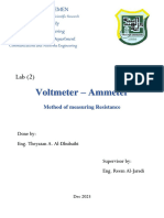 Experiment Voltmeter - Ammeter Method of Measuring Resistance