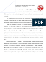 Comunicado de Prensa-UPR-RP Reconoce A Profesores Dos