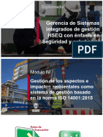 Modulo IV Gestion de Los Aspectos e Impactos Ambientales Como Sistema de Gestion Iso 14001