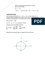 Ejercicio 1 Teorema de Green