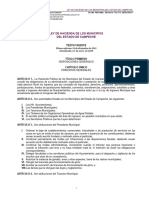 Ley de Hacienda de Los Municipios Del Estado de Campeche