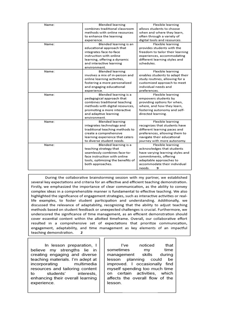 Benefits of Blended Learning Strategies | PDF | Educational Technology ...