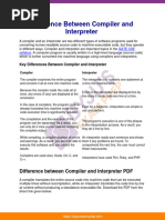 Difference Between Compiler and Interpreter Gate Notes 59