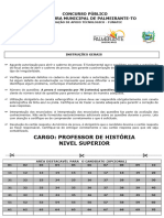 Professor-De-Historia PALMEIRANTE-TO PROVA