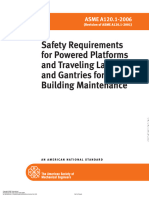 Safety Requirements For Powered Platforms and Traveling Ladders and Gantries For Building Maintenance