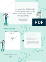 Presentación Trabajo de Química y Ciencia Ilustraciones Moléculas Verde Turquesa