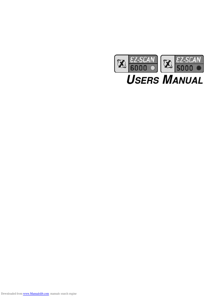 Ezscan 6000 Pdf Vehicle Technology Manufactured Goods