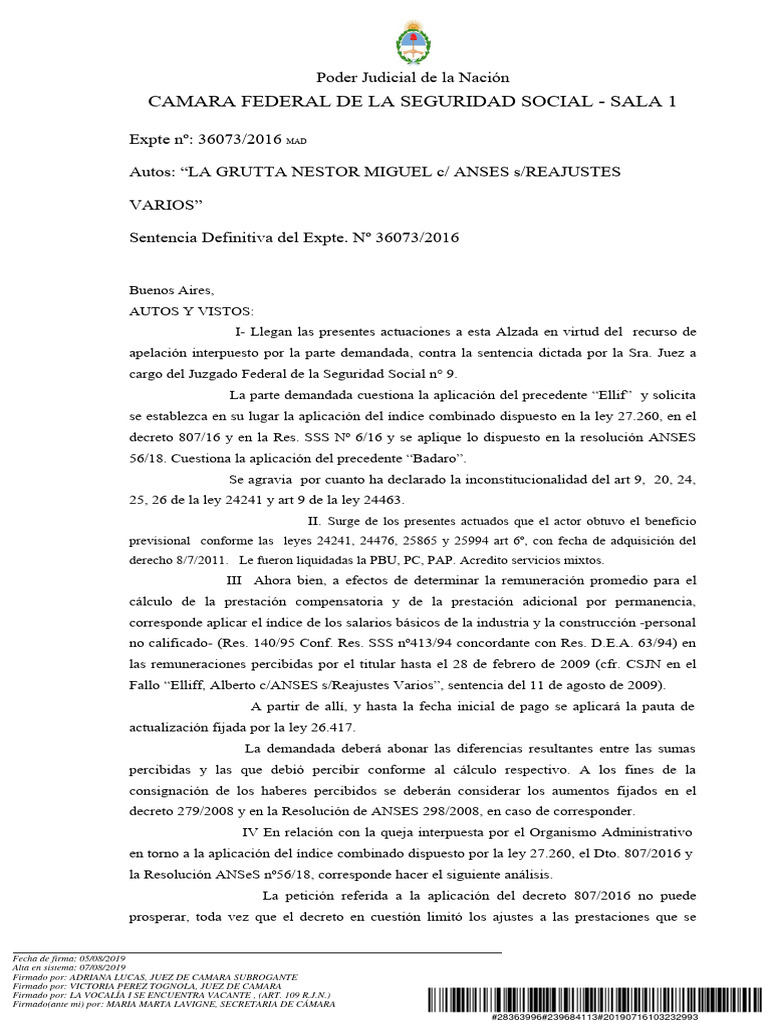 SeguridadSocial Jurisprudencia 2024 La Grutta N stor Miguel 