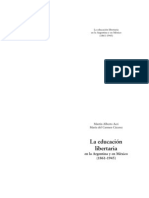 "La Educación Libertaria en La Argentina y en México (1861-1945) ". Acri & Caceres (2011)