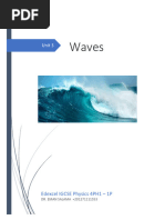 Unit 3 Waves - Classified 1P - Edexcel 4PH1