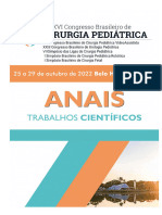 Anais Congresso Brasileiro de Cirurgia Pediatrica 2022