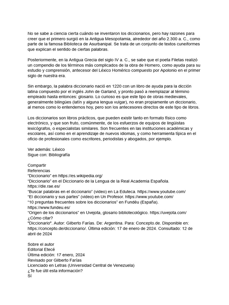 Diccionario Pdf Diccionario Léxico