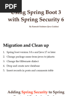 Using Spring Boot 3 With Spring Security Notes