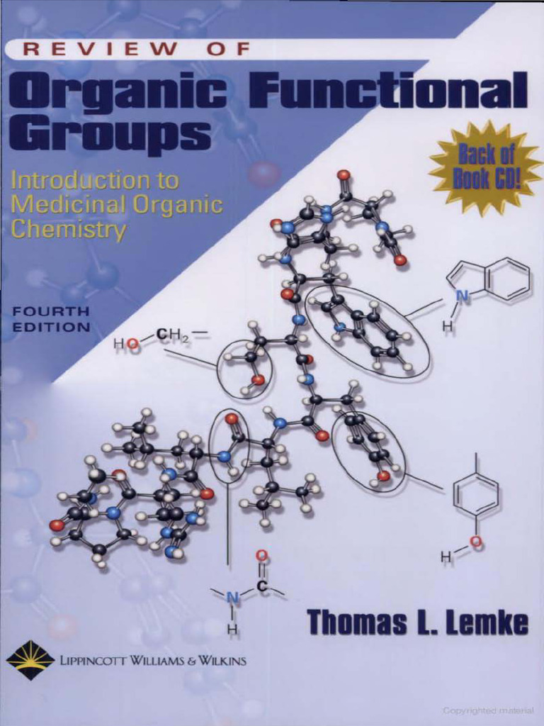 Thomas L Lemke - Review of Organic Functional Groups