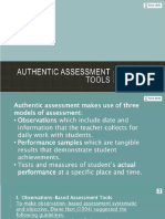 Authentic, Formative, and Process-Oriented Assessment
