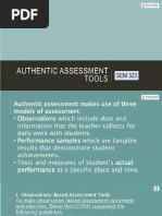 Authentic, Formative, and Process-Oriented Assessment