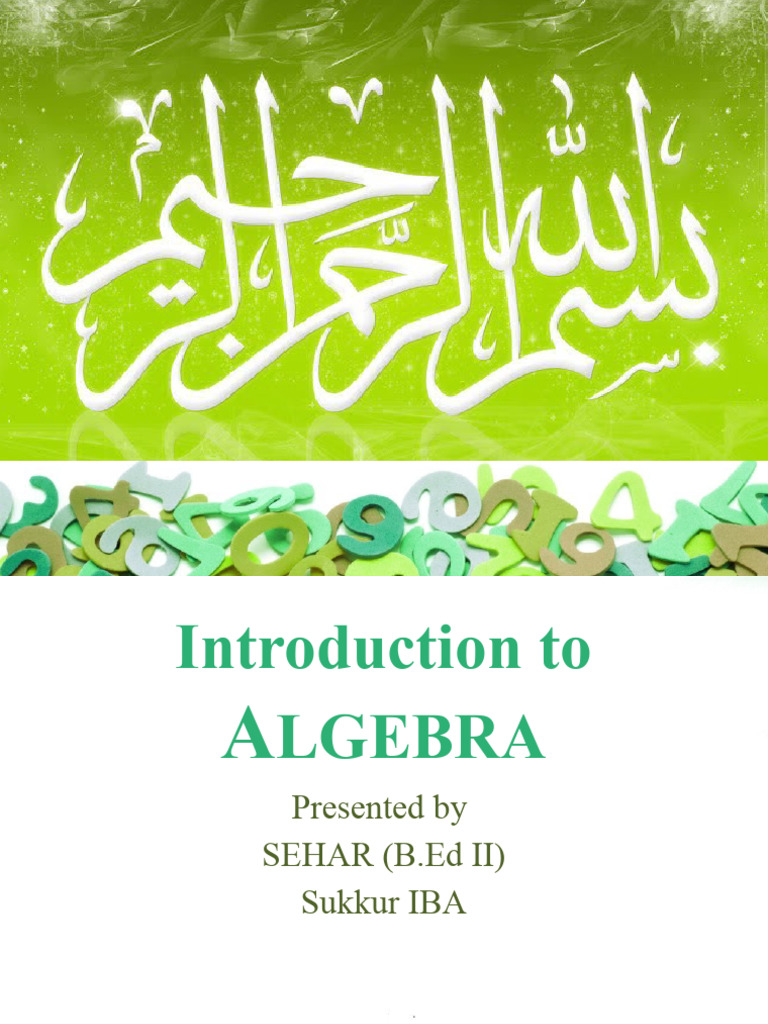 Introduction to Algebra Concepts | PDF | Algebra | Equations