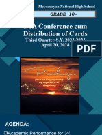 PTA Conference Cum Distribution of Cards