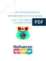 Plan de Refuerzo Escolar 2022