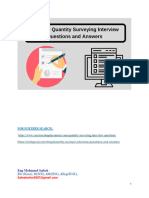 Top 100 Quantity Surveying Interview Q&A