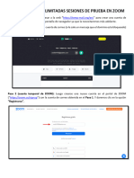 Guia para Tener Ilimitadas Sesiones de Prueba en Zoom