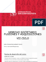 Derecho Societario, Fusiones y Adquisiciones. Semana 07