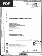 Capacitors for Aircraft High Power (Parker, RD. 1980)
