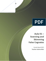 Aula 01 - Scanning and Skimming _ false cognates