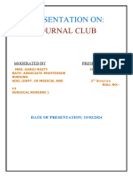 Journal Club Presentation