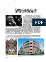 Analyzing Louis Kahn-The Monumental Man-Edbert Lim