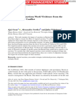 J Management Studies - 2023 - Gaur - Do Economic Sanctions Work Evidence from the Russia‐Ukraine Conflict