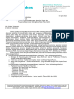 V7 Surat Ke Daerah Terkait Pemberitahun Pelaksanaan Apresiasi Kader