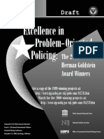 Excellence in Problem-Oriented Policing:: Draft