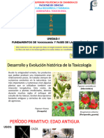 UND 1 Fundamentos de Toxicología y Fases de La Acción Tóxica