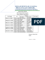 Jadwal Ujian Sekolah