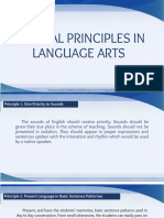 General Principles in Language Arts