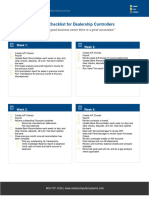 Ideal Monthly Checklist For Dealership Controllers 2022