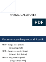 Harga Jual Apotek