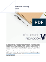 Técnicas de Redacción Básicas y Complementarias