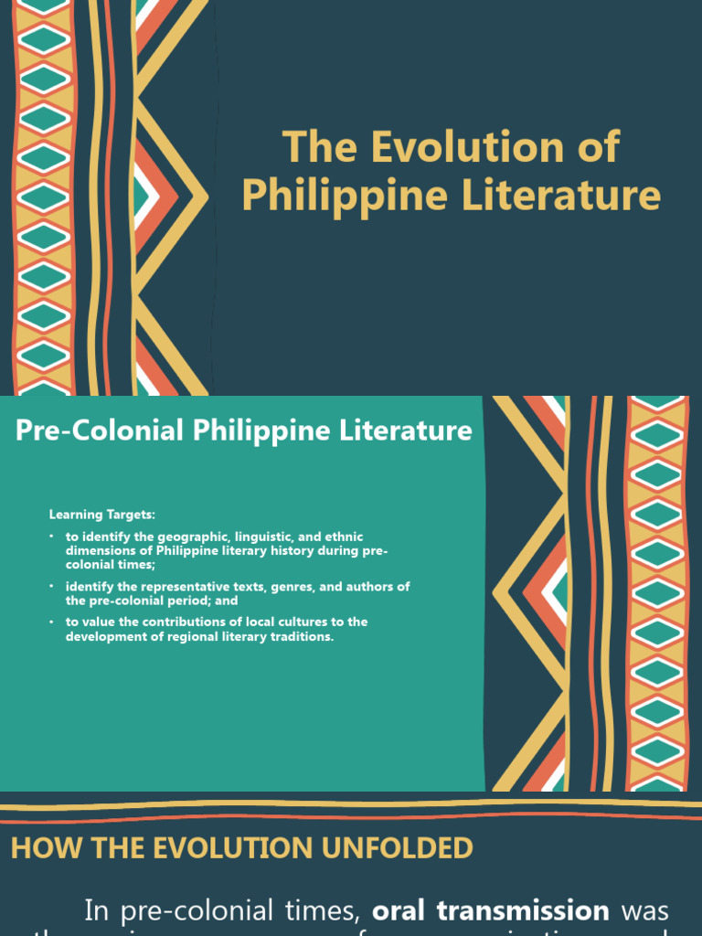 Evolution of Pre-Colonial Literature | PDF | Riddle | Tagalog Language