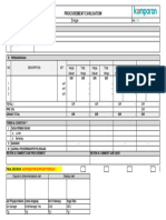 Fm-Proc-01 Procurement Evaluation Ver 1.0