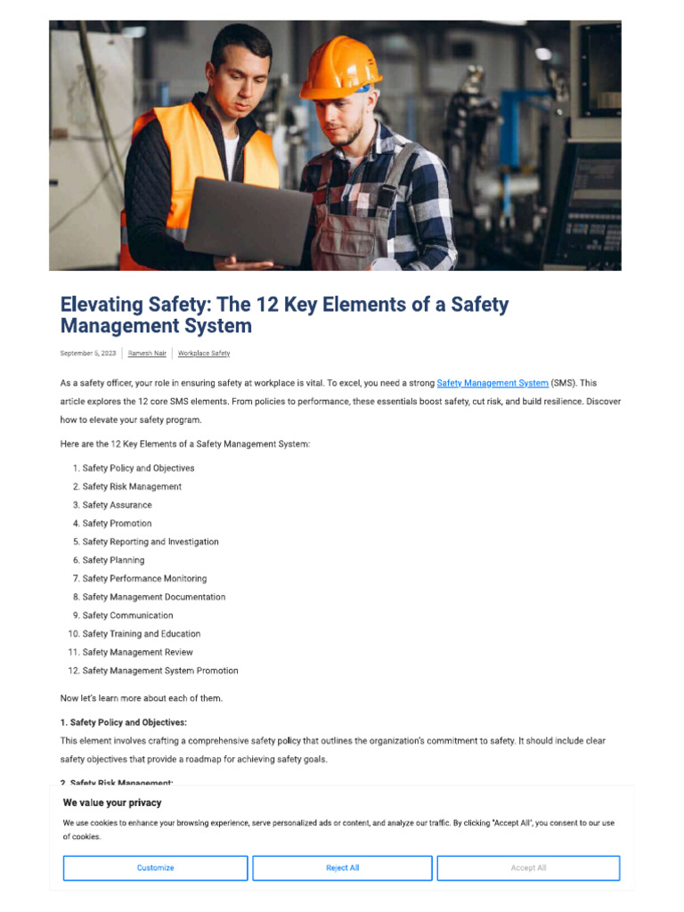Safety Management System | PDF